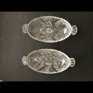 2 Vintage Banana Split Trays